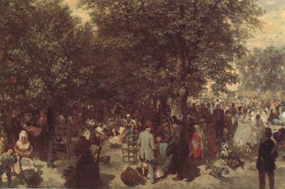 Adolph von Menzel Afternoon in the Tuileries Garden (nn02) China oil painting art